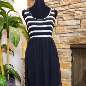 Black & White Maxi Dress